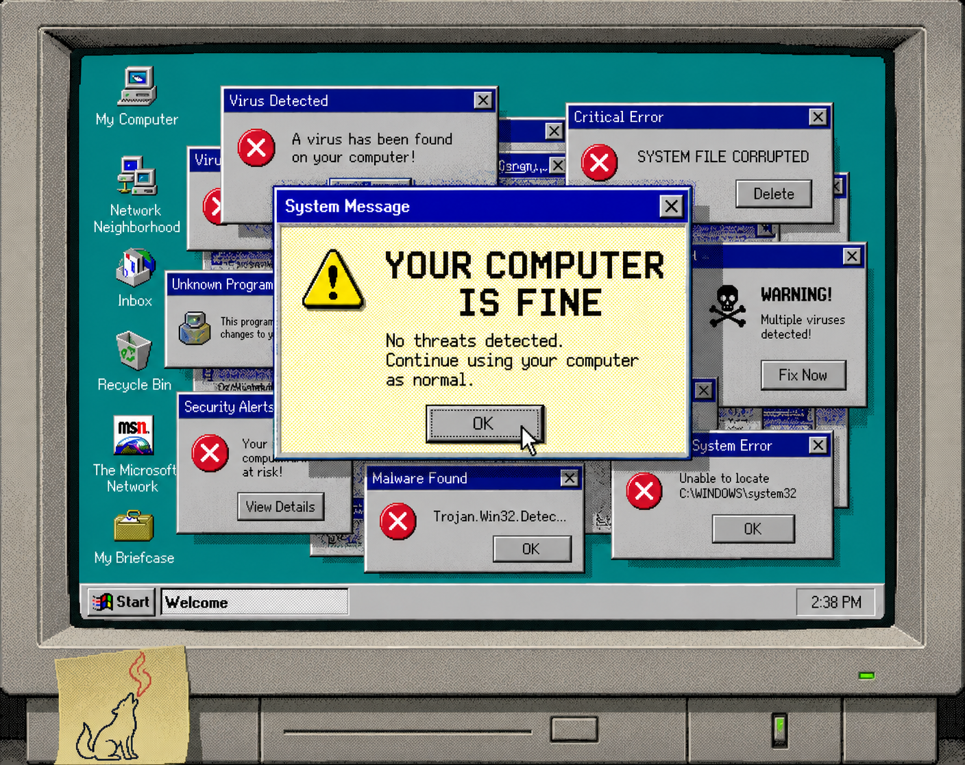 YOUR COMPUTER IS FINE
